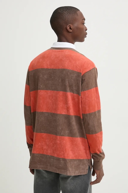 Oblečenie Bavlnené tričko s dlhým rukávom Karl Kani 60230004 oranžová