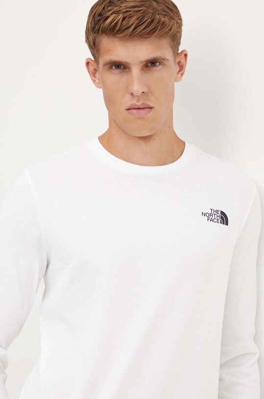 The North Face longsleeve L/S Easy Tee alb NF0A8A6FFN41