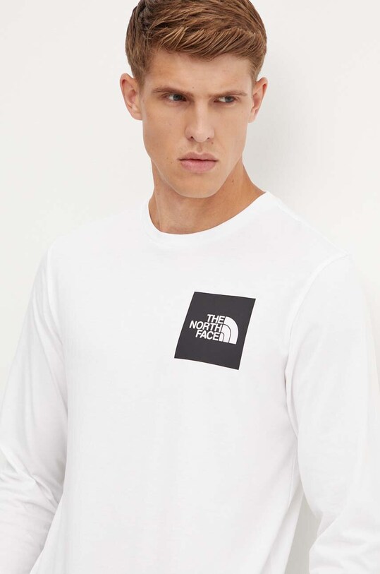 The North Face longsleeve L/S Fine Tee biały NF0A8A6PFN41