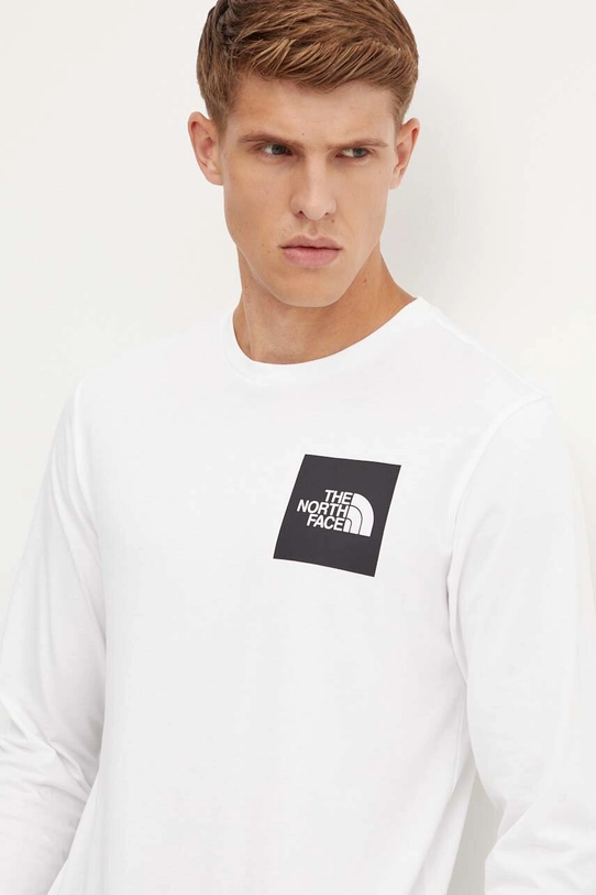 The North Face longsleeve L/S Fine Tee alb NF0A8A6PFN41