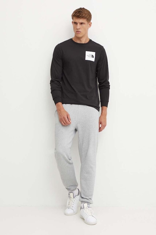 The North Face longsleeve L/S Fine Tee NF0A8A6PJK31 czarny SS25