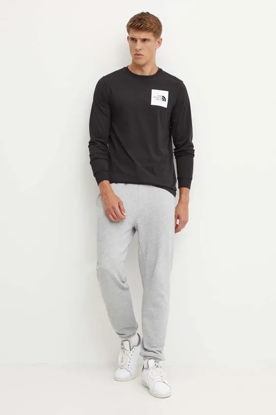 The North Face longsleeve L/S Fine Tee NF0A8A6PJK31 czarny AW24