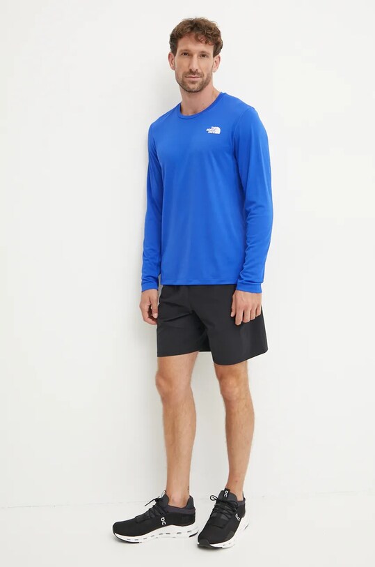 Športové tričko s dlhým rukávom The North Face Lightbright NF0A825QCZ61 modrá AW24