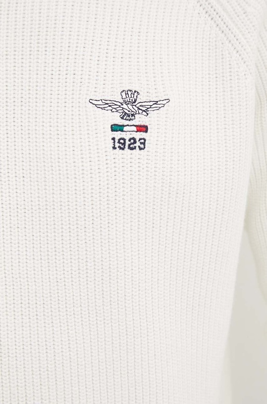 Aeronautica Militare pulover de bumbac alb MA1508L529