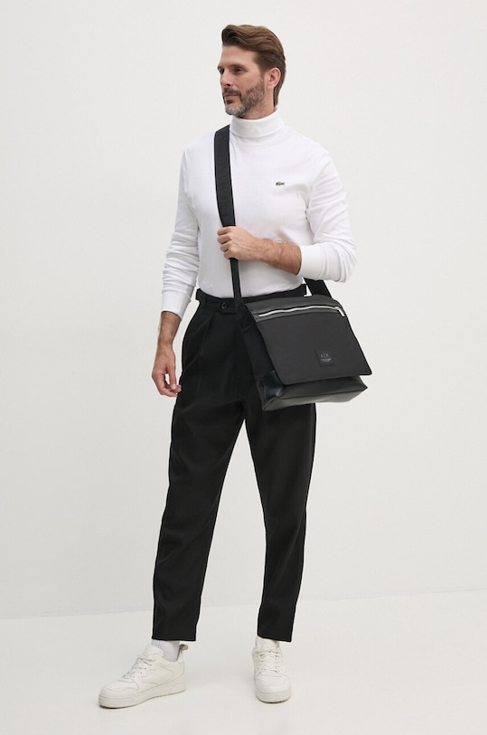 Lacoste longsleeve din bumbac UH2828 alb AW25