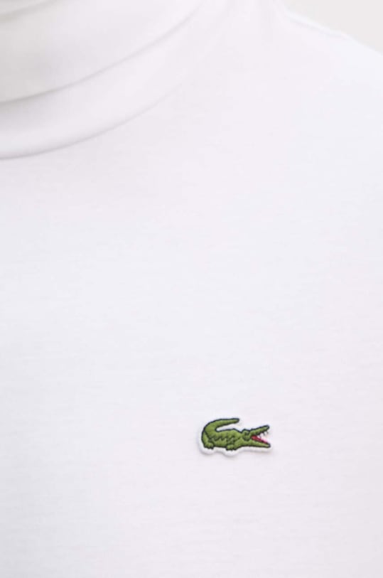 Lacoste longsleeve din bumbac UH2828 alb
