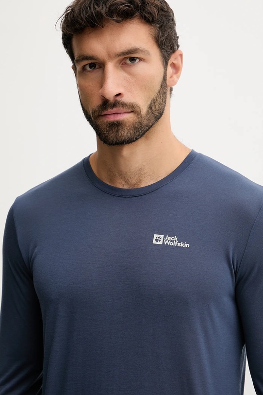 Jack Wolfskin longsleeve sportowy Vonnan granatowy A60291