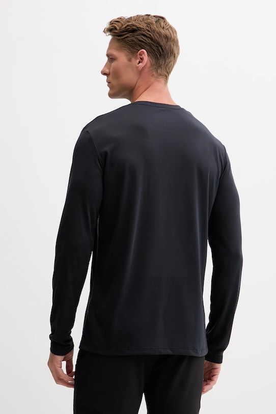 Odzież Jack Wolfskin longsleeve sportowy Vonnan A60291 czarny