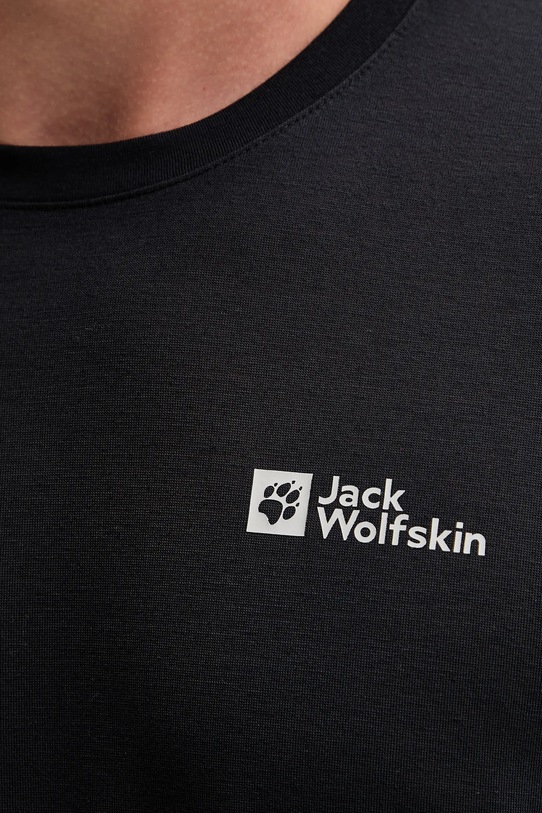 Спортивний лонгслів Jack Wolfskin Vonnan A60291 чорний