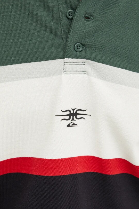 Quiksilver longsleeve bawełniany Mercury AQYKT03125 zielony