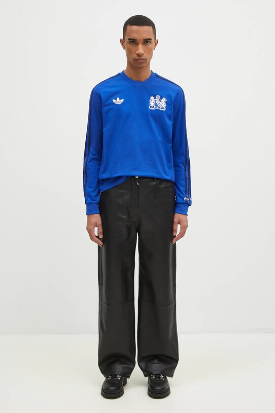 Блуза с дълги ръкави adidas Manchester United GB Jsyls IV7536 син
