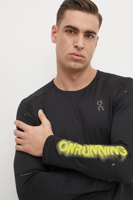 On longsleeve pentru alergare Performance negru 1ME30210553