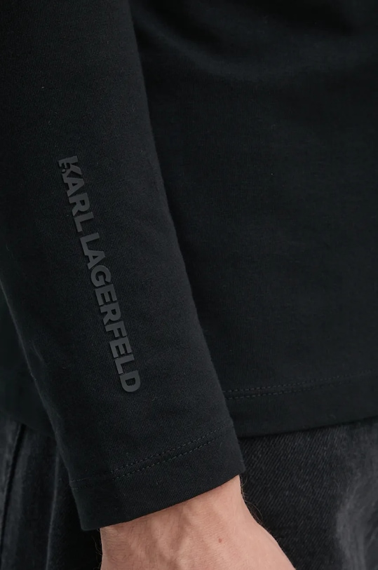 Tričko s dlouhým rukávem Karl Lagerfeld 544221.755058 černá