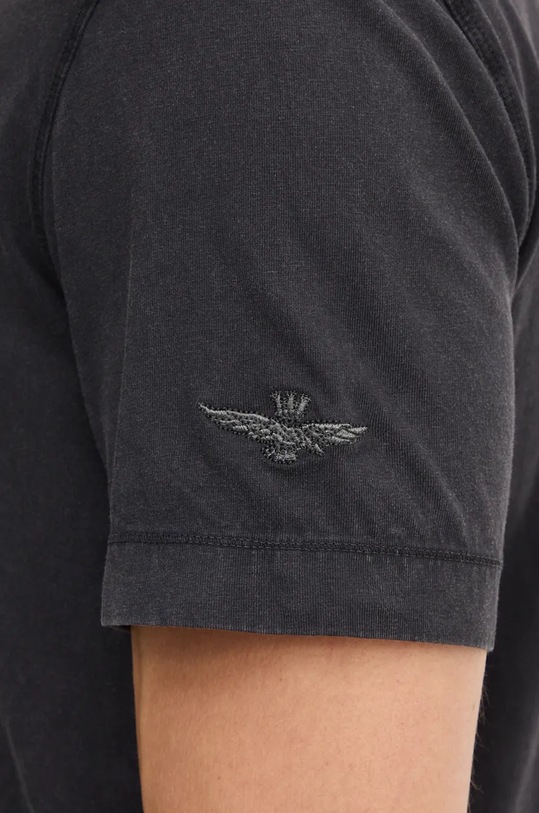 Бавовняна футболка Aeronautica Militare TS2210J615 сірий