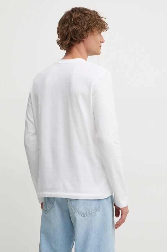 Одежда Хлопковый лонгслив Sisley 3B7SS1045 белый