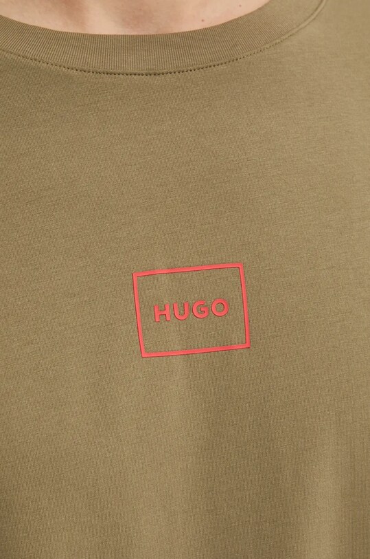 Лонгслів лаунж HUGO зелений 50525229