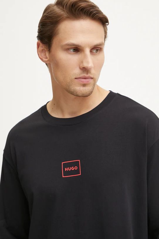 HUGO longsleeve lounge negru 50525229