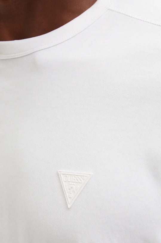 Guess longsleeve bawełniany ANSER Z4BI06.KCE60 biały