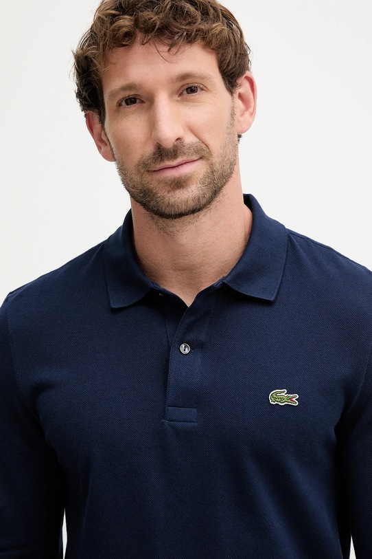Хлопковый лонгслив Lacoste тёмно-синий PH4013