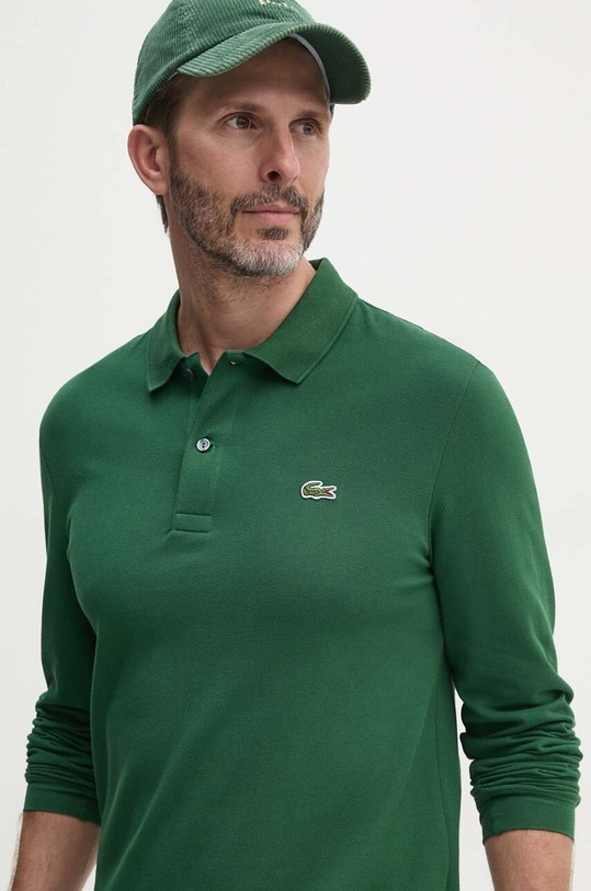 Lacoste top a maniche lunghe in cotone verde PH4013