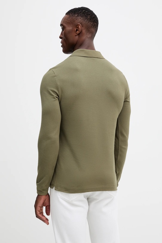 Odzież Lacoste longsleeve bawełniany PH4013 zielony