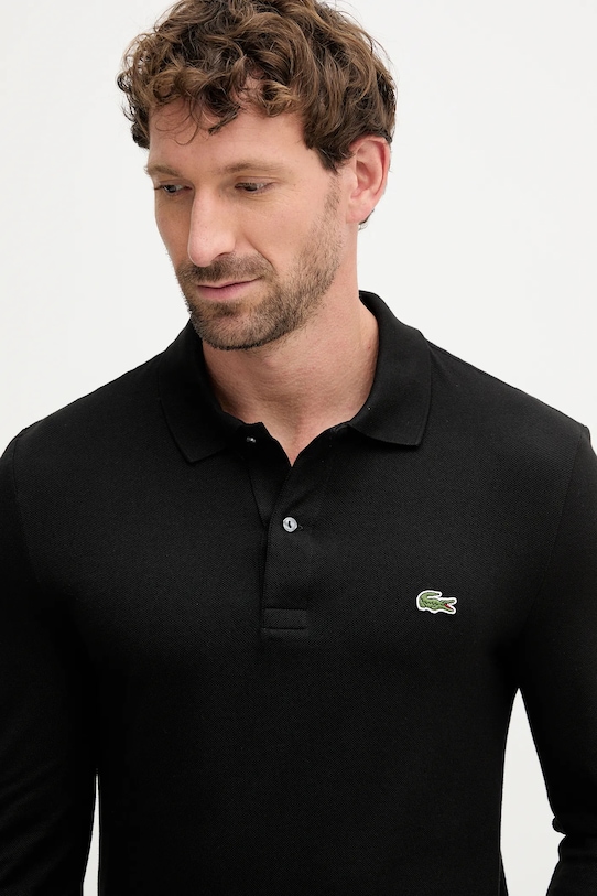 Lacoste longsleeve din bumbac negru PH4013