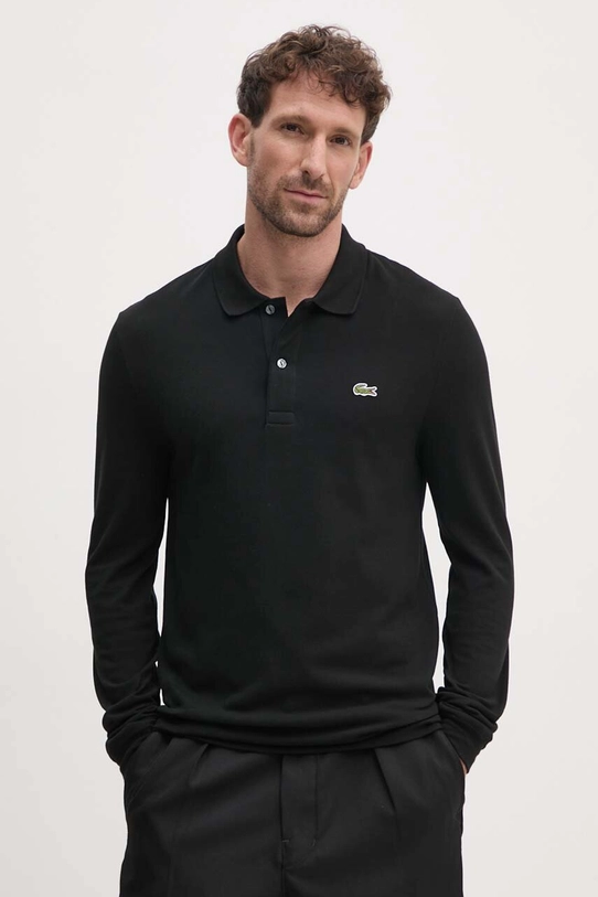 Lacoste longsleeve bawełniany bawełna czarny PH4013