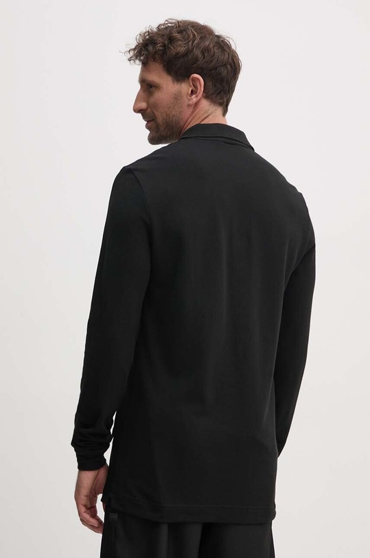 Одяг Бавовняний лонгслів Lacoste PH4013 чорний