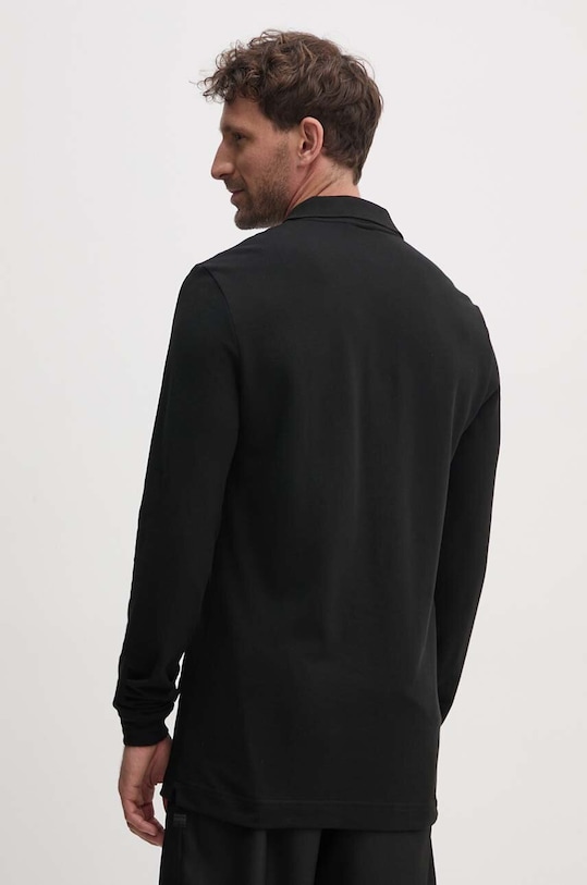 Одяг Бавовняний лонгслів Lacoste PH4013 чорний