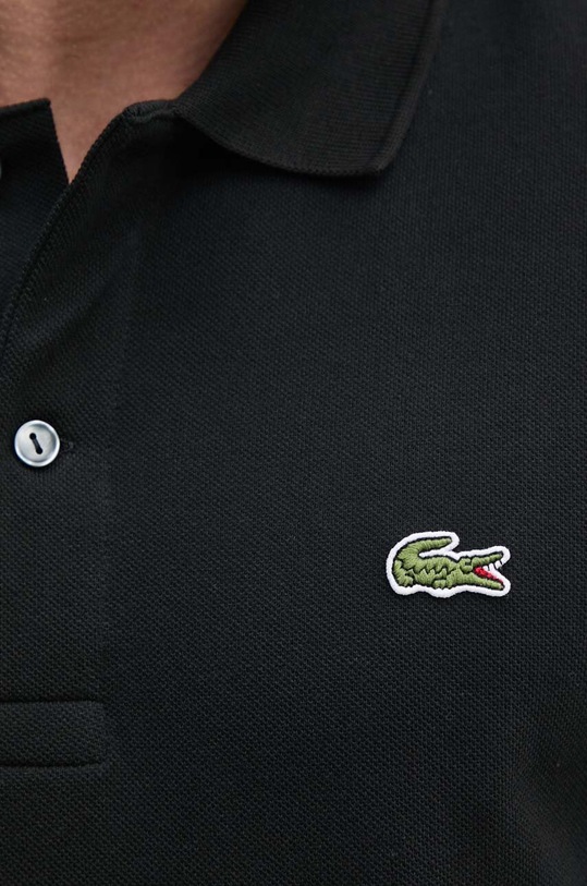 Бавовняний лонгслів Lacoste PH4013 чорний