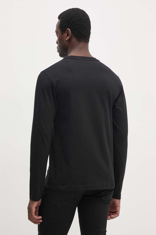 Oblečení Bavlněné tričko s dlouhým rukávem Calvin Klein K10K113589 černá