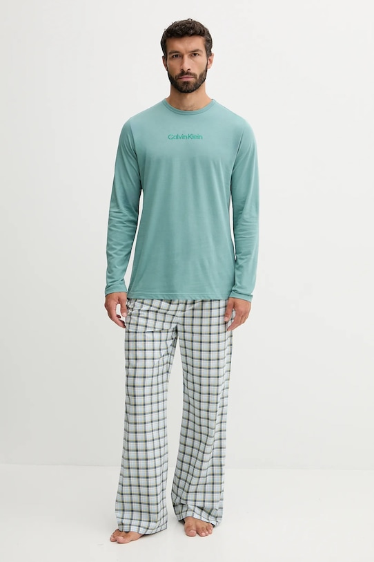 Calvin Klein Underwear tricou 000NM2771E turcoaz AW25