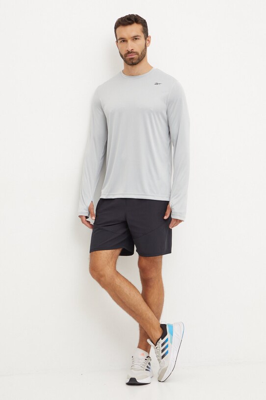 Лонгслив для тренировок Reebok 100071041 серый AW24