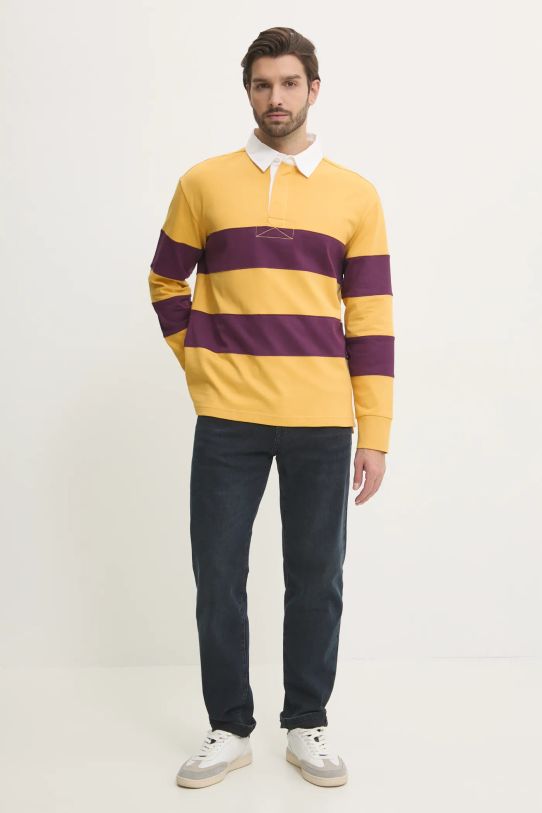 Gant longsleeve din bumbac 2015075 galben NC24