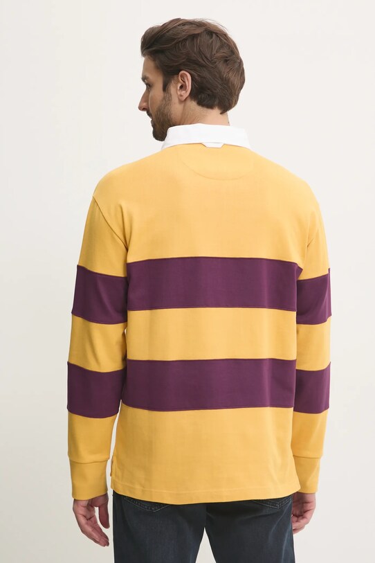 Oblečenie Bavlnené tričko s dlhým rukávom Gant 2015075 žltá