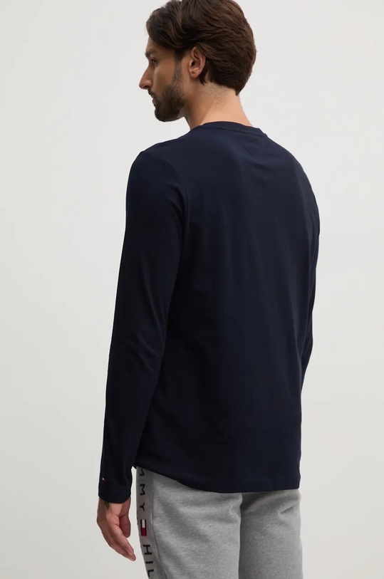 Îmbrăcăminte Tommy Hilfiger longsleeve din bumbac MW0MW36501 bleumarin