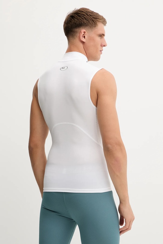 Odzież Under Armour t-shirt treningowy HG Armour Comp Mock 1361521 biały
