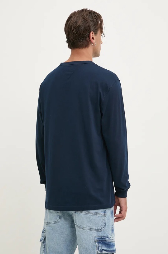 Îmbrăcăminte Tommy Jeans longsleeve din bumbac DM0DM18436 bleumarin