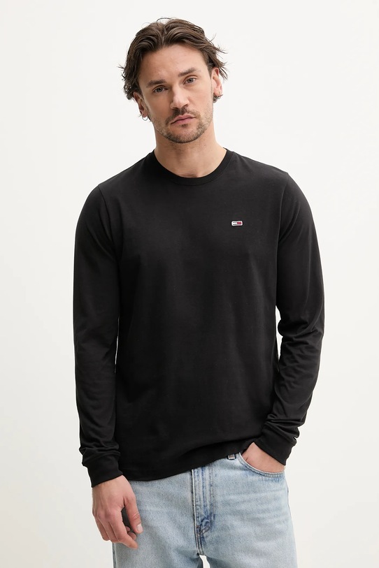 Bavlněné tričko s dlouhým rukávem Tommy Jeans 2-pack DM0DM20731 bílá AW24