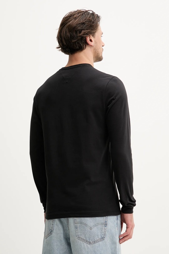 Bavlněné tričko s dlouhým rukávem Tommy Jeans 2-pack DM0DM20731 bílá