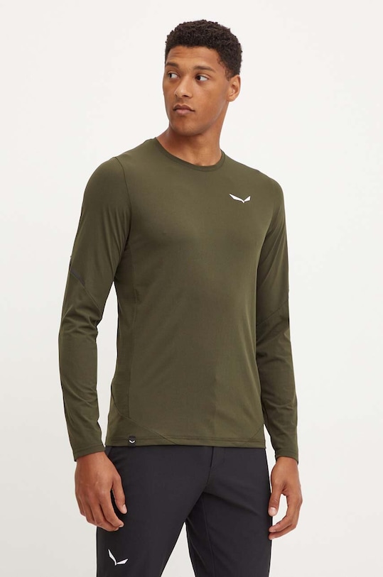 Sportovní tričko s dlouhým rukávem Salewa Pedroc Dry zelená 00.0000028578