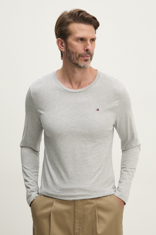 Βαμβακερή μπλούζα με μακριά μανίκια Tommy Hilfiger 3-pack UM0UM03378 γκρί AW24
