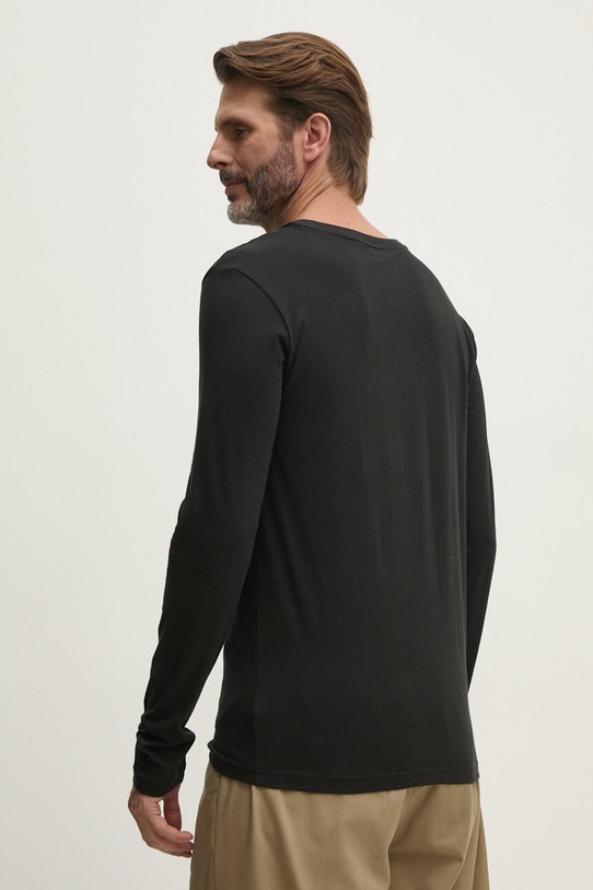 Βαμβακερή μπλούζα με μακριά μανίκια Tommy Hilfiger 3-pack γκρί UM0UM03378