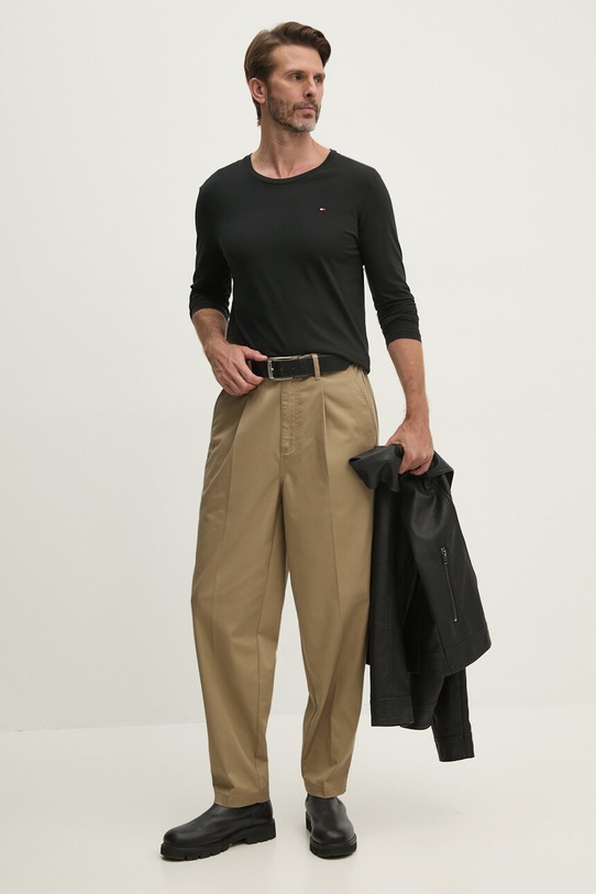 Βαμβακερή μπλούζα με μακριά μανίκια Tommy Hilfiger 3-pack UM0UM03378