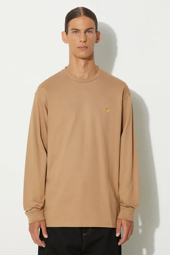 Bavlněné tričko s dlouhým rukávem Carhartt WIP Longsleeve Chase