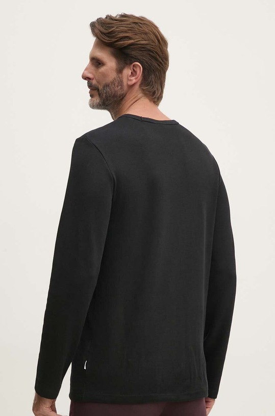 Îmbrăcăminte Lindbergh longsleeve din bumbac 30.403021.BLACK negru