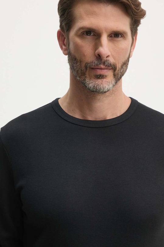 Lindbergh longsleeve din bumbac negru 30.403021.BLACK