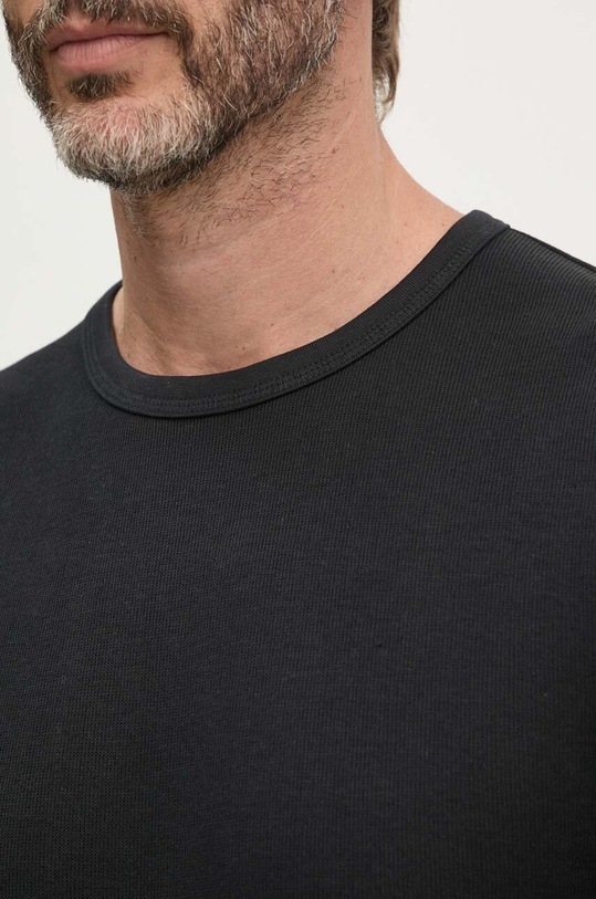Lindbergh longsleeve din bumbac 30.403021.BLACK negru