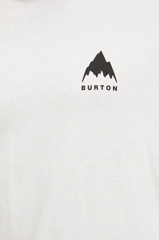Bavlněné tričko s dlouhým rukávem Burton 203921 bílá