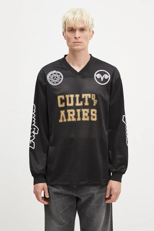 Лонгслив Aries Cult Leader Airtex Longsleeve Tee остальные чёрный AR4002002